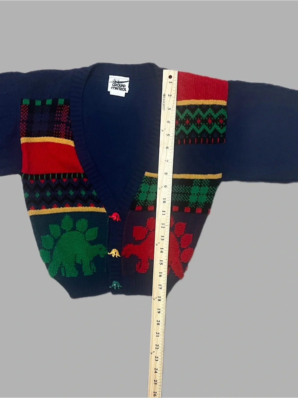 VTG 90’s Ground Control Kids Cardigan Sweater Size Medium